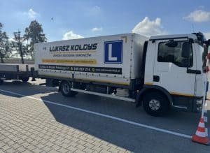 Samochód ciężarowy OSK Łukasz Kołdys do nauki jazdy kategorii C